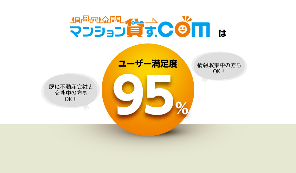 マンション貸す.Comはユーザー満足度95%